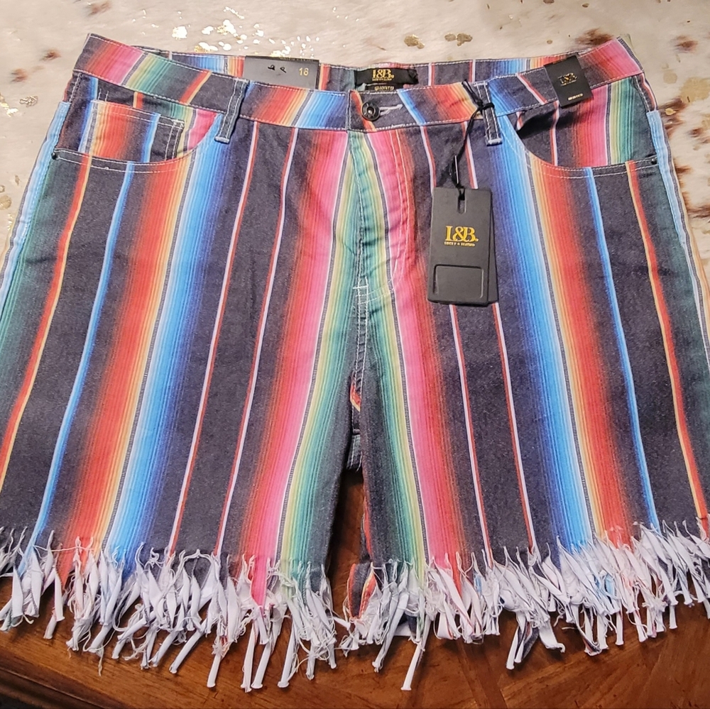 Woman's Plus Size L&B Denim Shorts